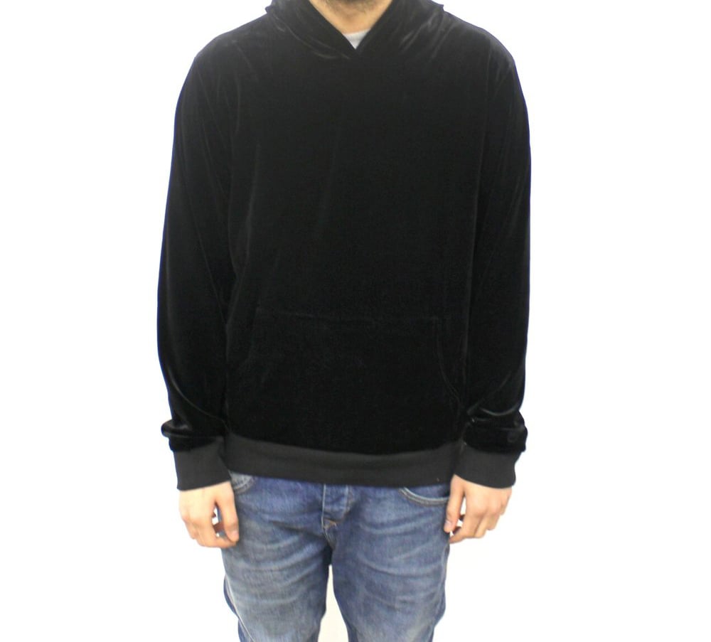 black velour sweater