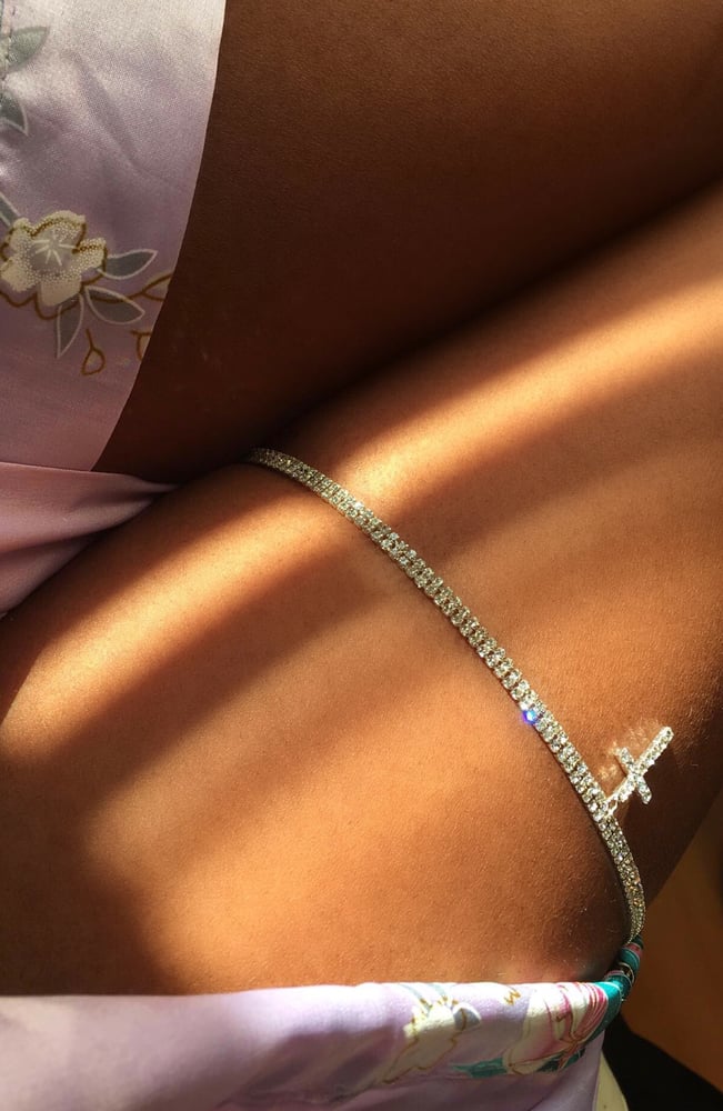 Image of Crystal Thigh Chain