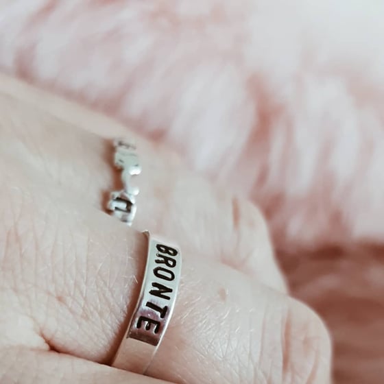 Image of Personalised Silver Band Ring