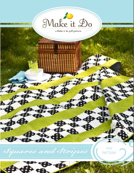 Image of Squares and Stripes PDF Quilt Pattern