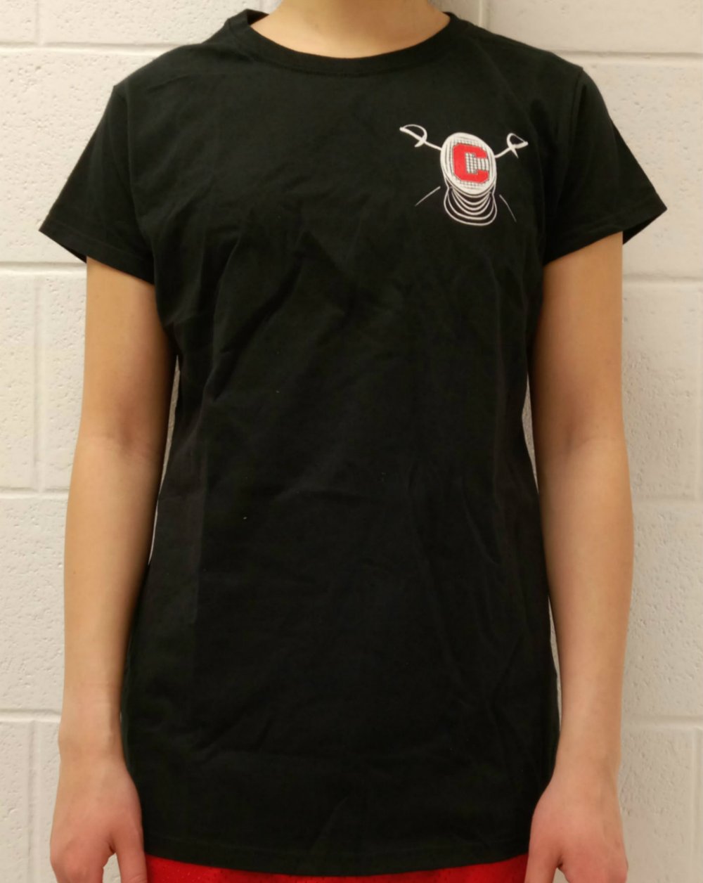 Image of Cornell Fencing T-Shirt w/ Block C Mask