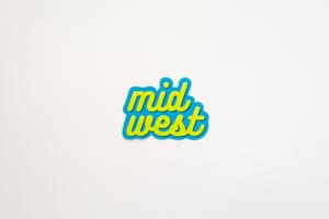 Image of Midwest Script Silkscreen Sticker