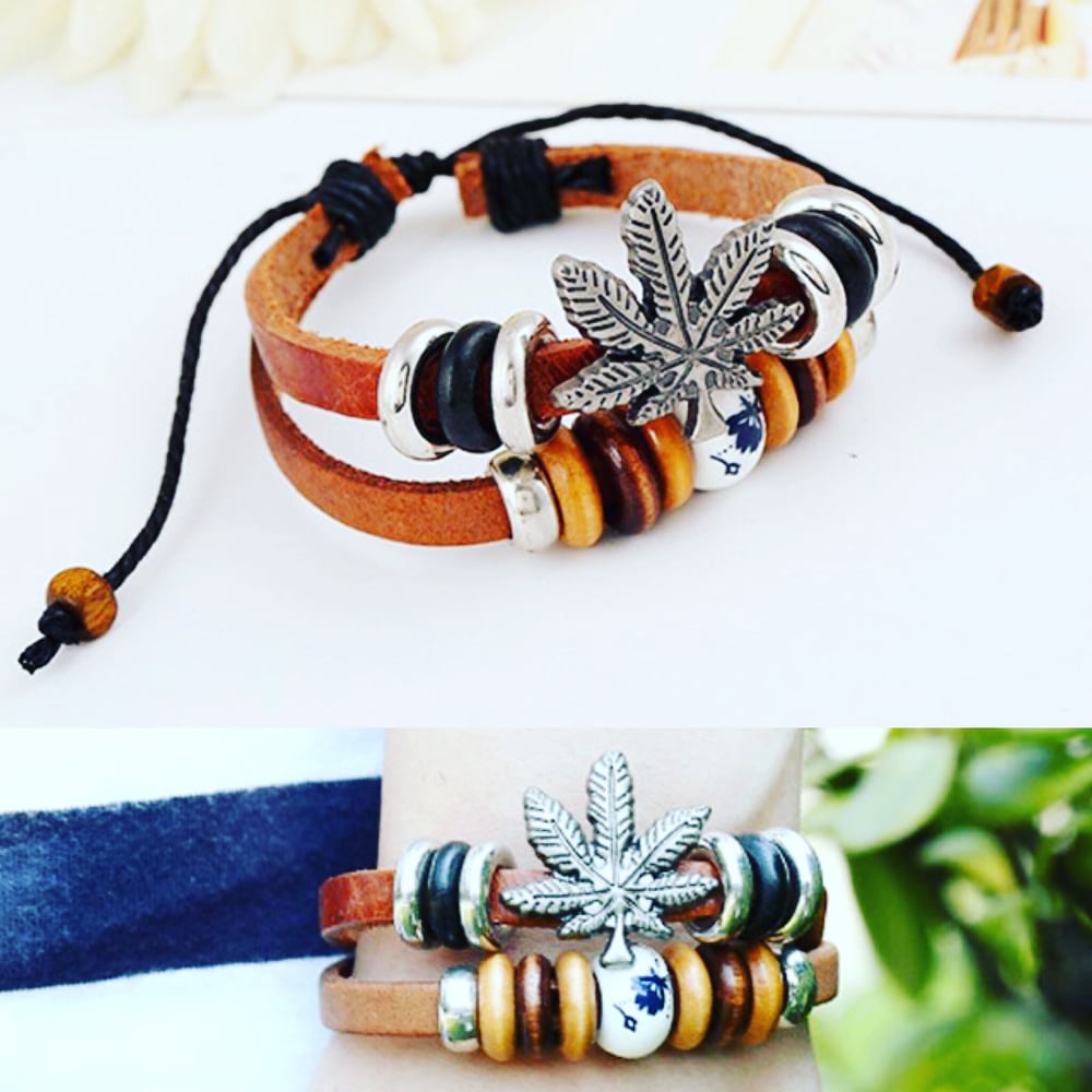 Image of Natural vybz herb 🌿 leaf bracelet