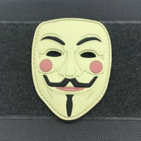 GUY FAWKES MASK 3D PVC MORALE PATCH