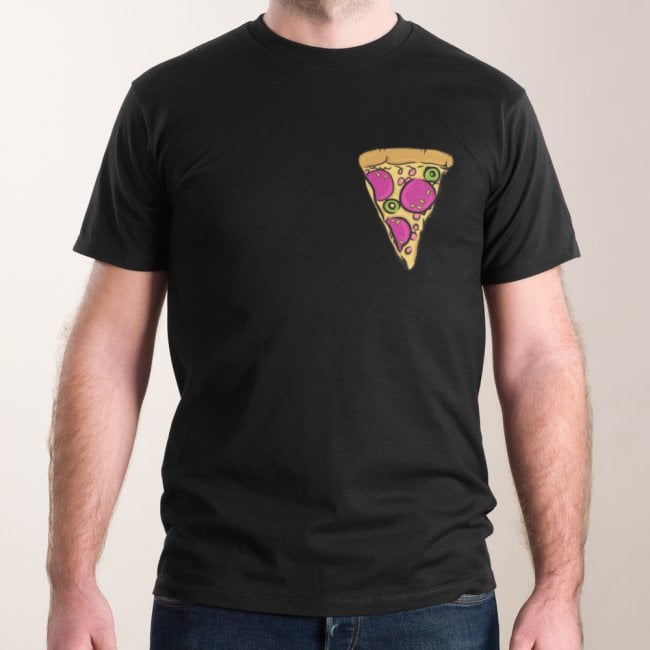 Image of Candy Pizzaslice black T-Shirt