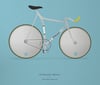 Moser's track bike A3 or A4 print - by Parallax