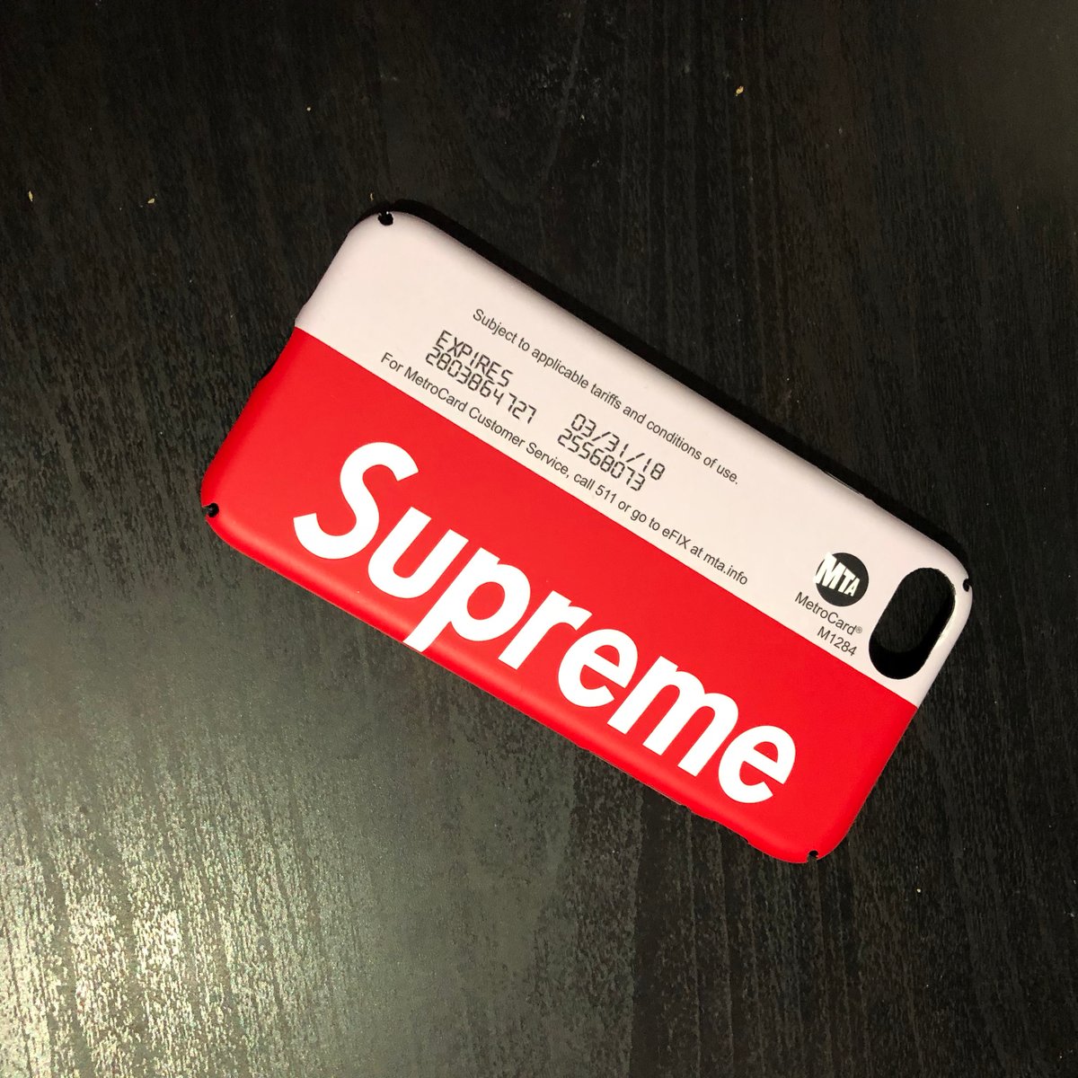 Supreme New York Metro Card iPhone 12 Pro Max Clear Case