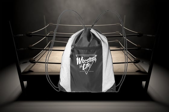 Image of Wrestling Is Life - Drawstring Bag