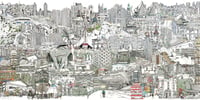 Image 1 of Last Night on Earth full city scape giclee print