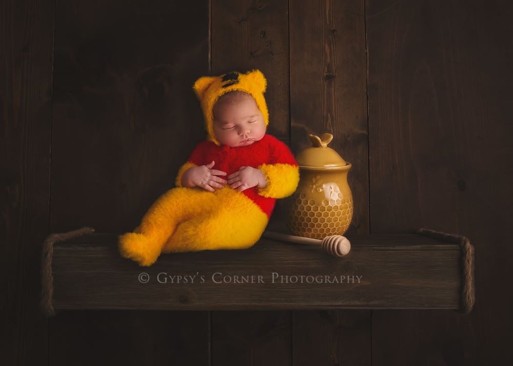 Winnie the Pooh Baby Our Little Hunny - 2 oz Mini Bear with Honey