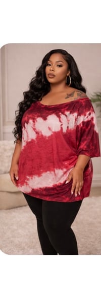 Image 5 of New 3X Alyxa Tye Dye Top #747*8