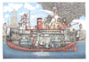 Fire Boat Duwamish 22 X 17