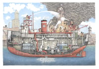 Image 1 of Fire Boat Duwamish 22 X 17