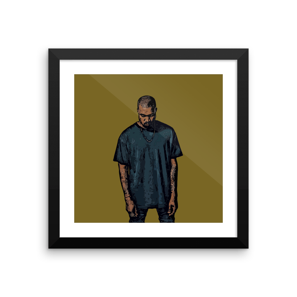 Image of Kanye Square Print