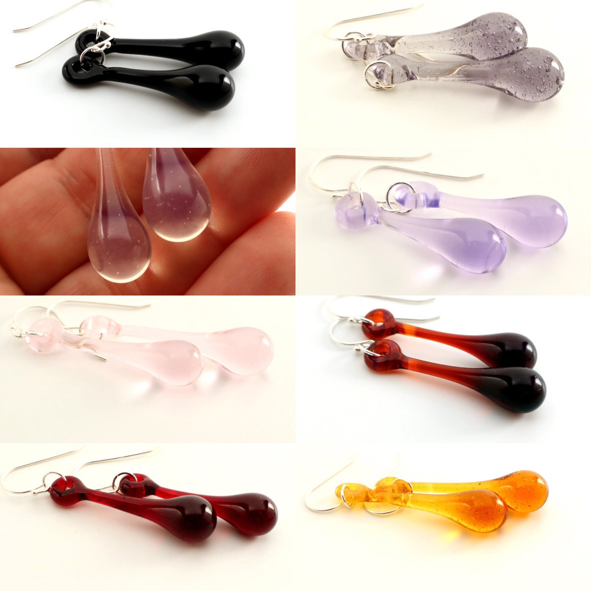 Elongated Drop (Lachrymiform) Earrings