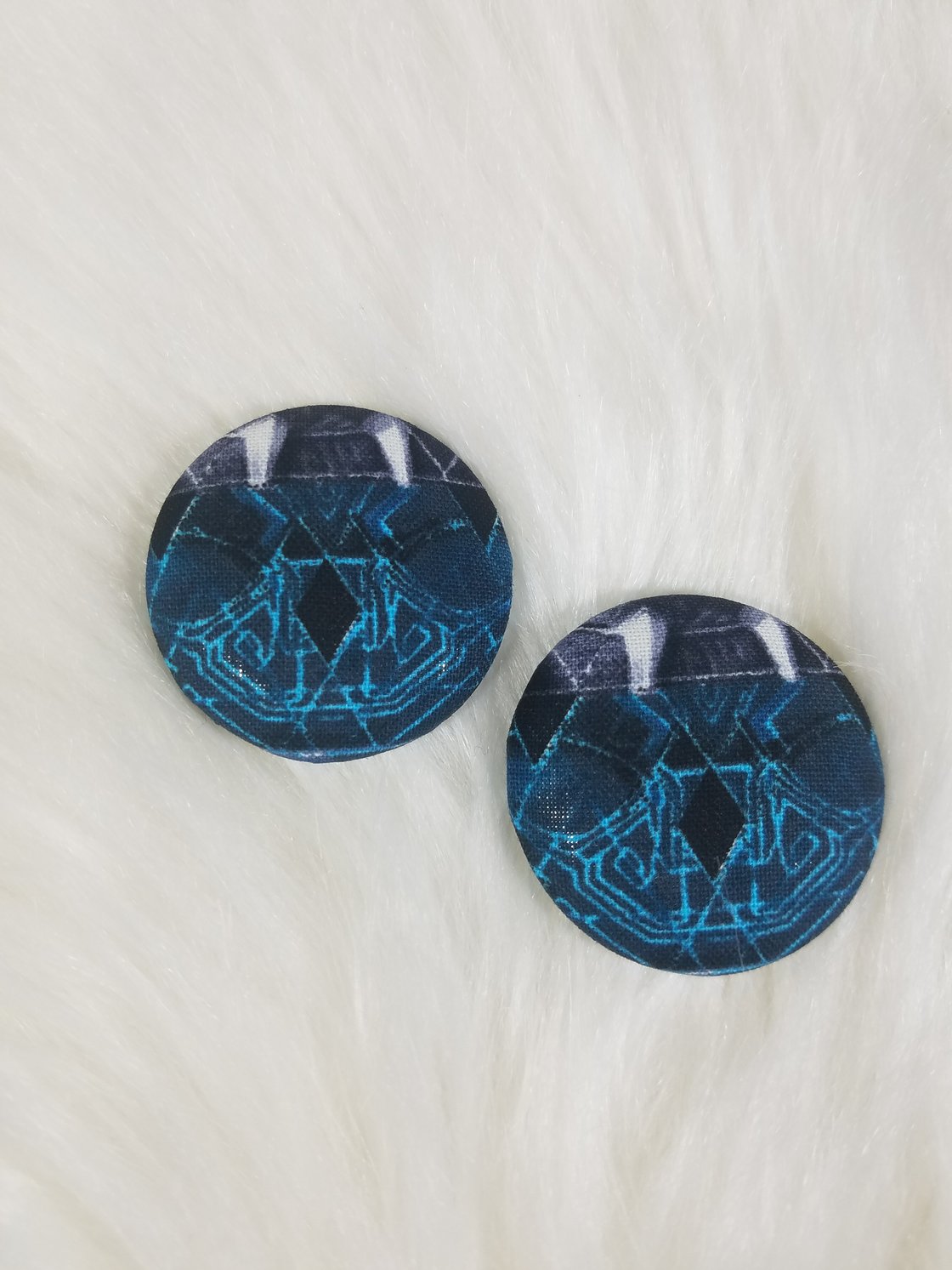 Image of Black Panther #2 Button Earrings