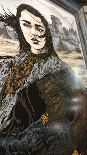 Image of ARYA of winterfell 11X17 inch PRINT