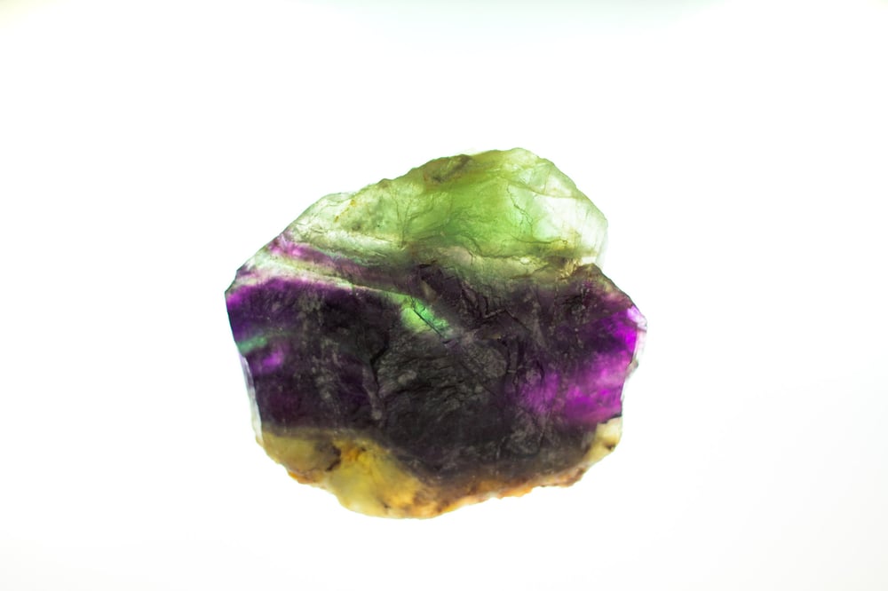 Image of Rough Rainbow Fluorite Slab