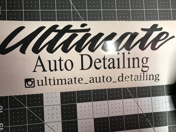 Image of 14" Ultimate Auto Detailing  Logo Decal