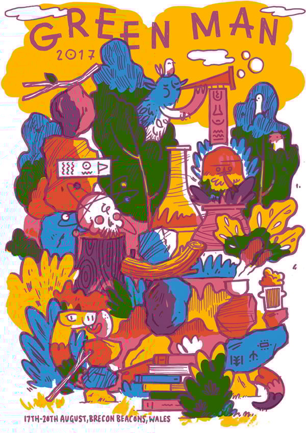 Image of Green Man 2017 Official Festival Poster