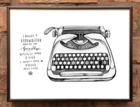 Image of Andrea Gibson Print: 'Typewriter' / A4