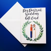 Image 1 of Wedding Peg Portrait Gift Card