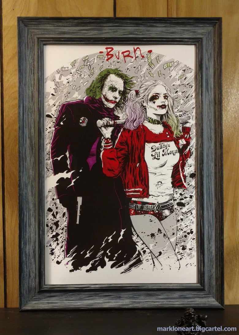 Image of Joker and Harley:BURN