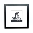 Framed Mountain Bike Scene