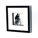 Framed Papercut Road Bike Scene