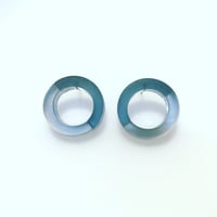 Náušnice DoubleCircle grey&grey