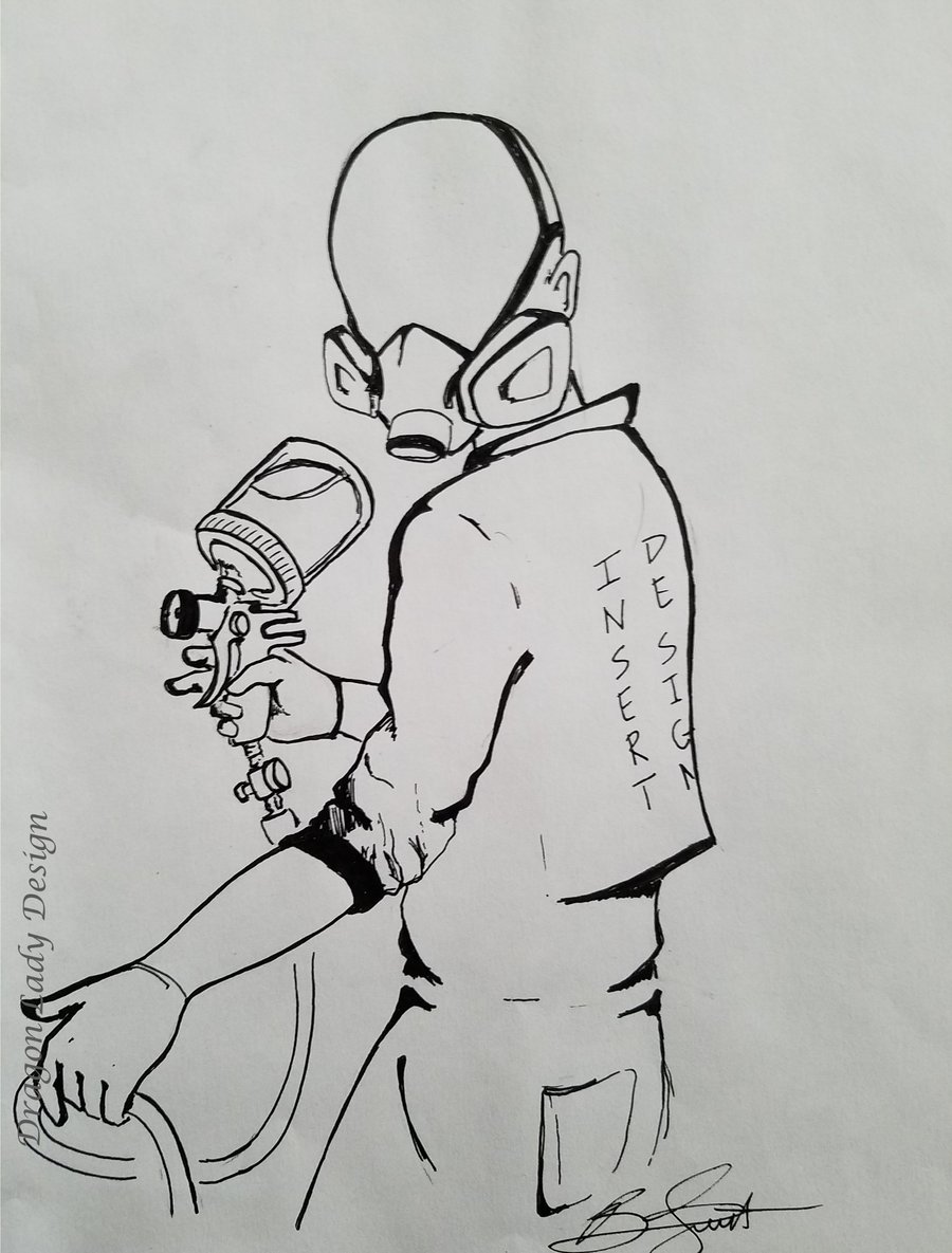 Image of Mid-Action Painter Design (Custom)