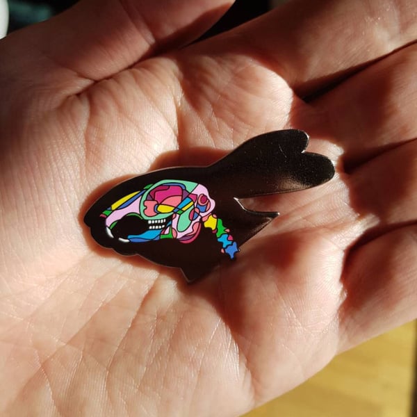 Image of O.G Rabbit Skull pin