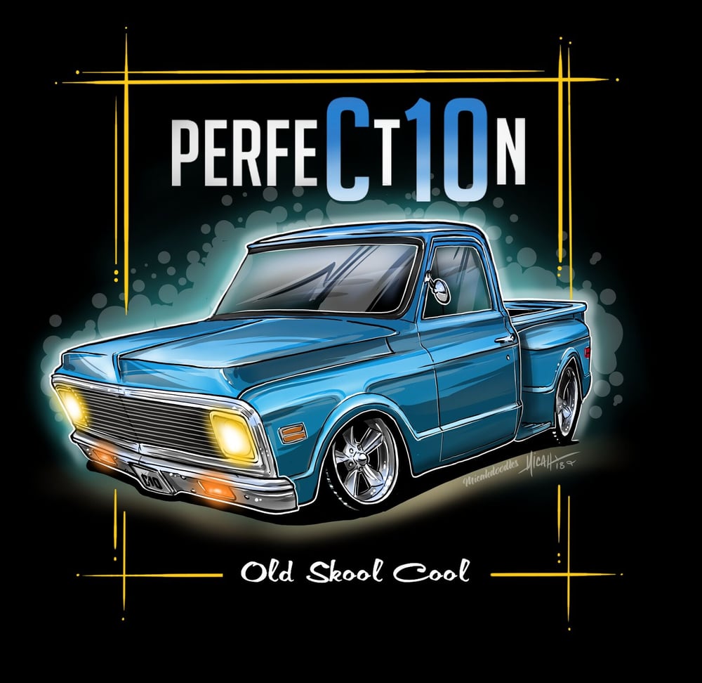 Image of Perfection 72 stepside blue