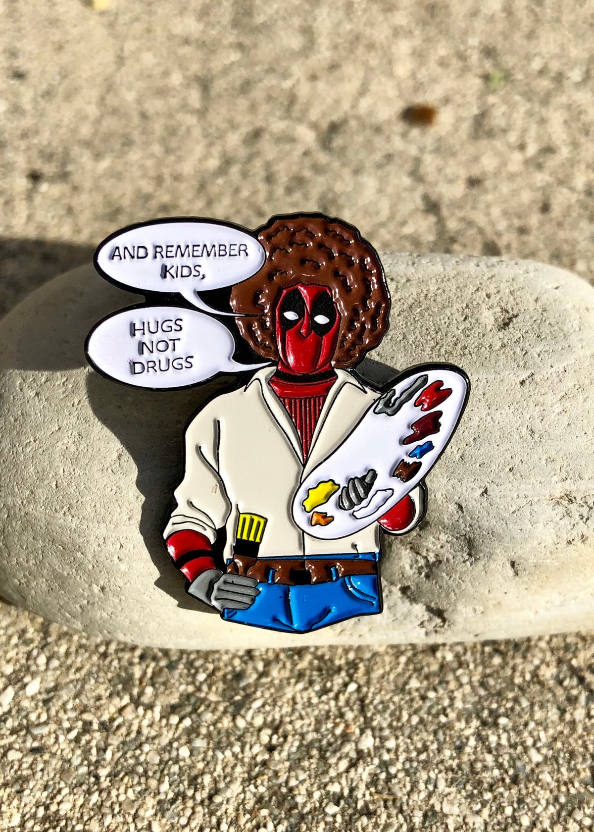 Image of Fresh Pins of LA: Deadpool Teaser Trailer Bob Ross Soft-Enamel Pin