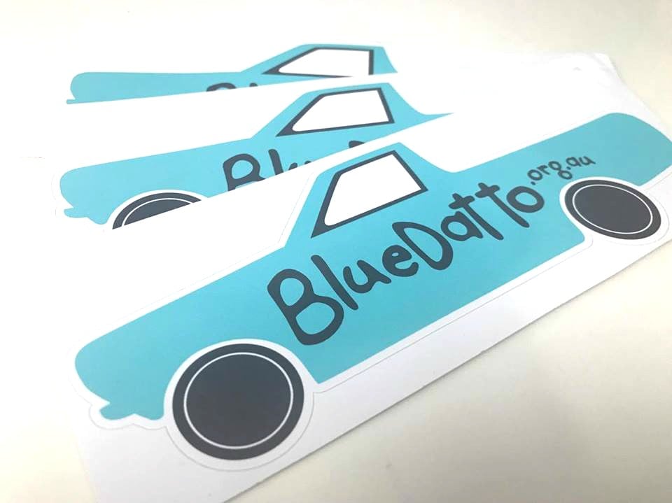 Image of Blue Datto Car Stickers- 2 for $5.00