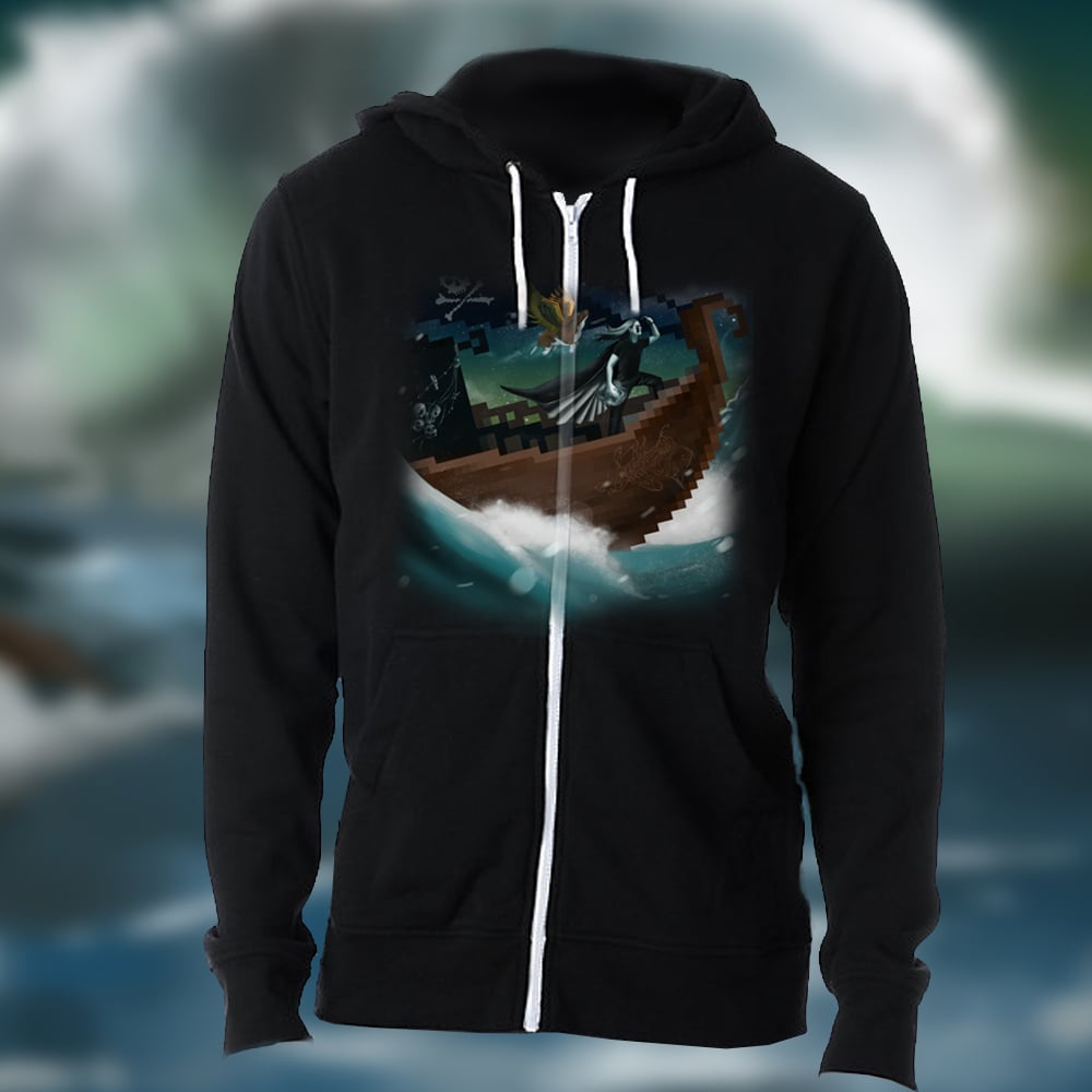 Image of Pieces Ov 8-bit Zip Up Hoodie