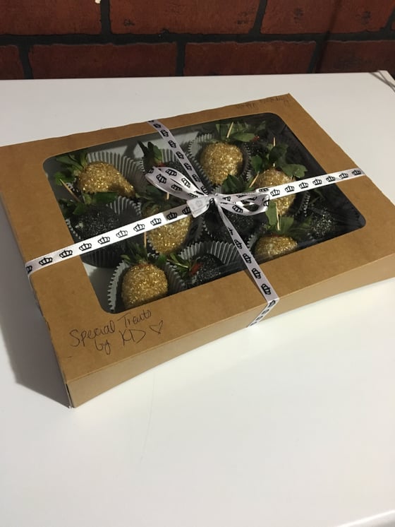 Image of Sugar Coated Chocolate Covered Strawberries