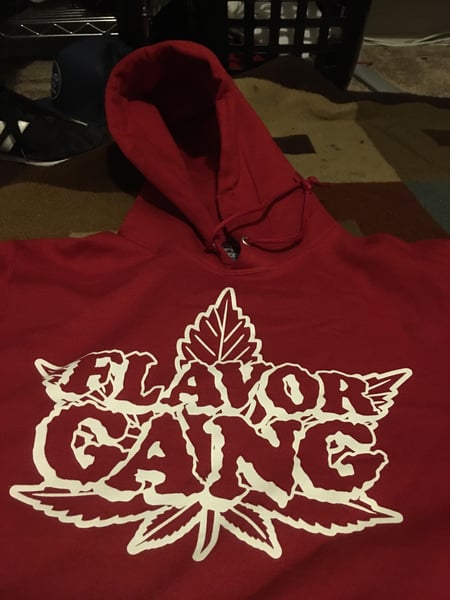 Image of Red flavorgang hoodie