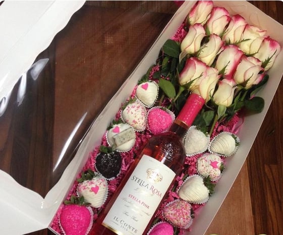 Image of Pink Rose VDay Box USE PROMO CODE VDAY18