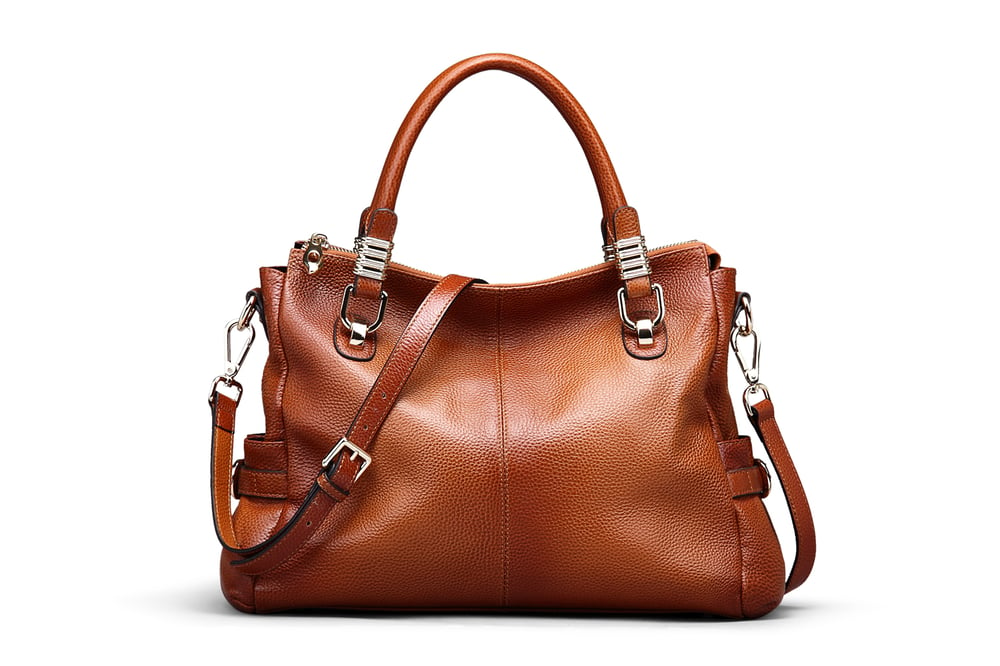 Image of 5 Colors Women Full Grain Leather Vintage Tote Shoulder Bag Top-handle Crossbody Handbags SL9333