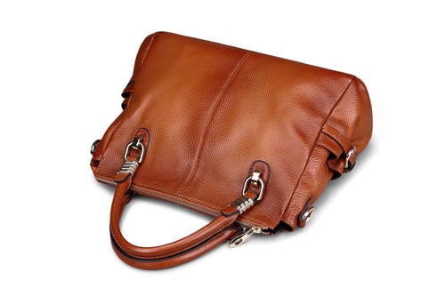 Image of 5 Colors Women Full Grain Leather Vintage Tote Shoulder Bag Top-handle Crossbody Handbags SL9333