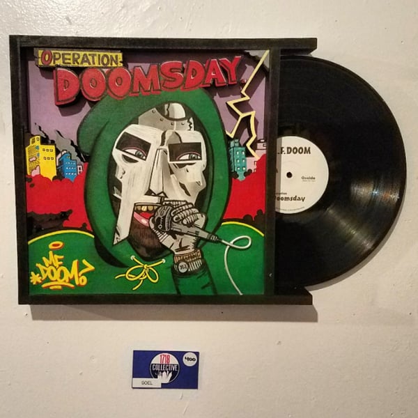 Image of MF DOOM 3D WOOD ALBUM COVER