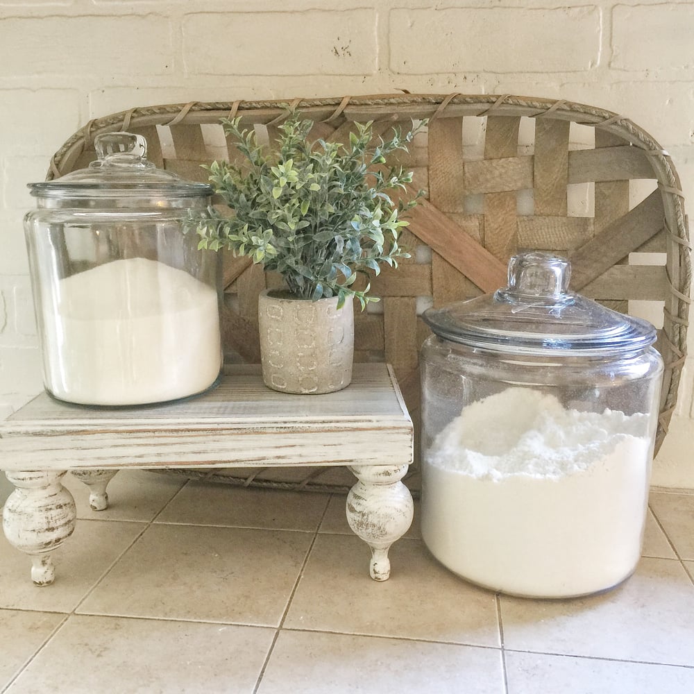 Image of Distressed White Wood Tray-SOLD OUT