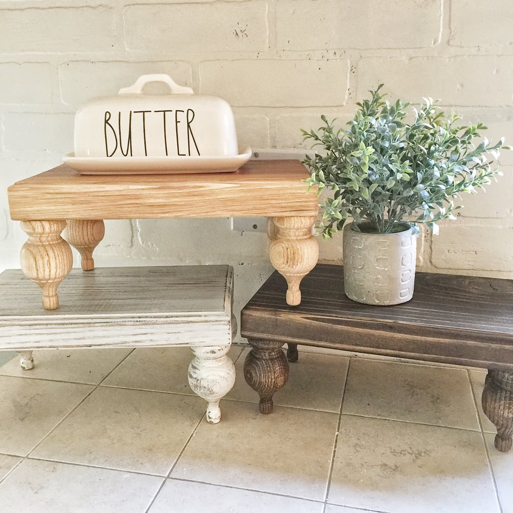 Image of Dark Walnut Stained Wood Tray-SOLD OUT