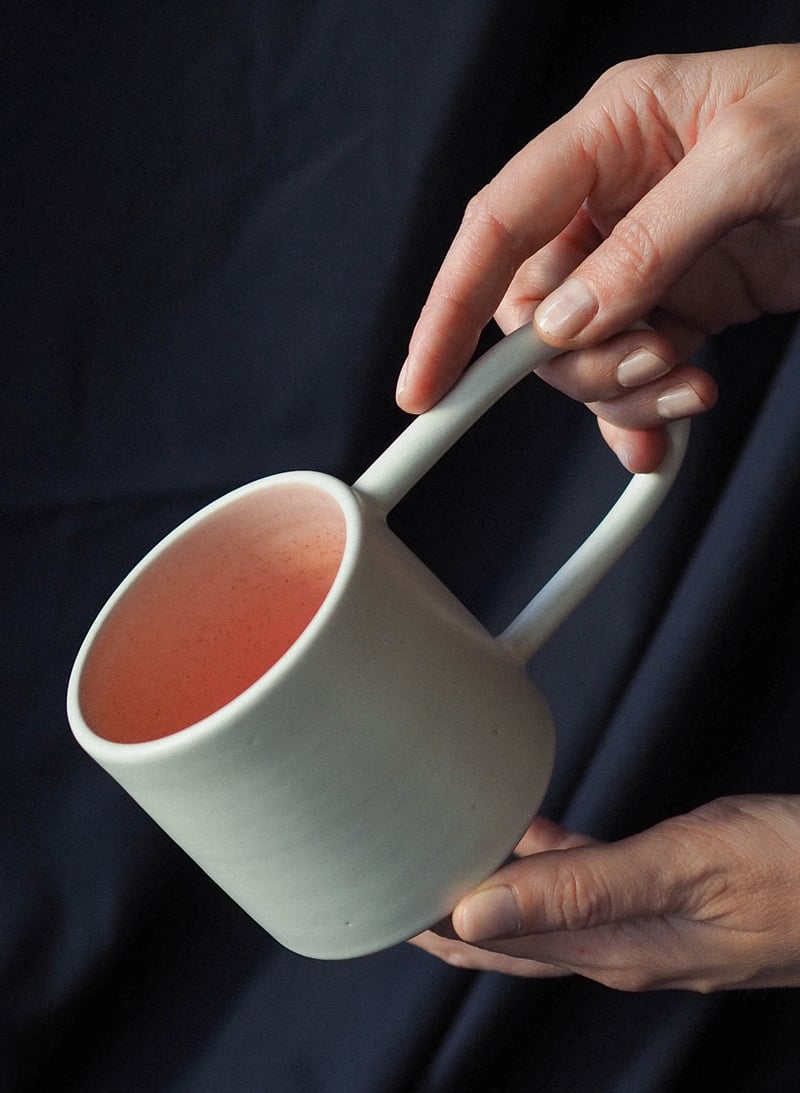 Image of Long handle mug pink / M