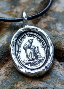 Image of "Protect My Dog" Pewter Pendant