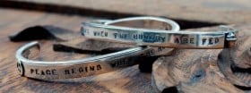 Toby and Max Jewelry — Bless this Woman Pewter Link-Style Bracelet