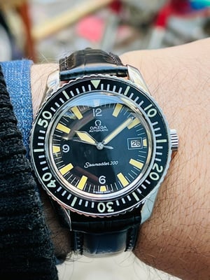 Image of omega seamaster 300 automatic sports mens watch,cal 565-166.024.(BL-29) DATE ISSUE