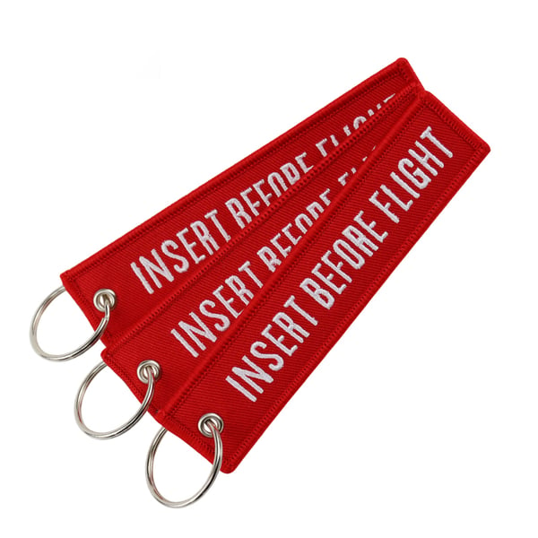 Image of Insert Before Flight Jet Tag Key Chain