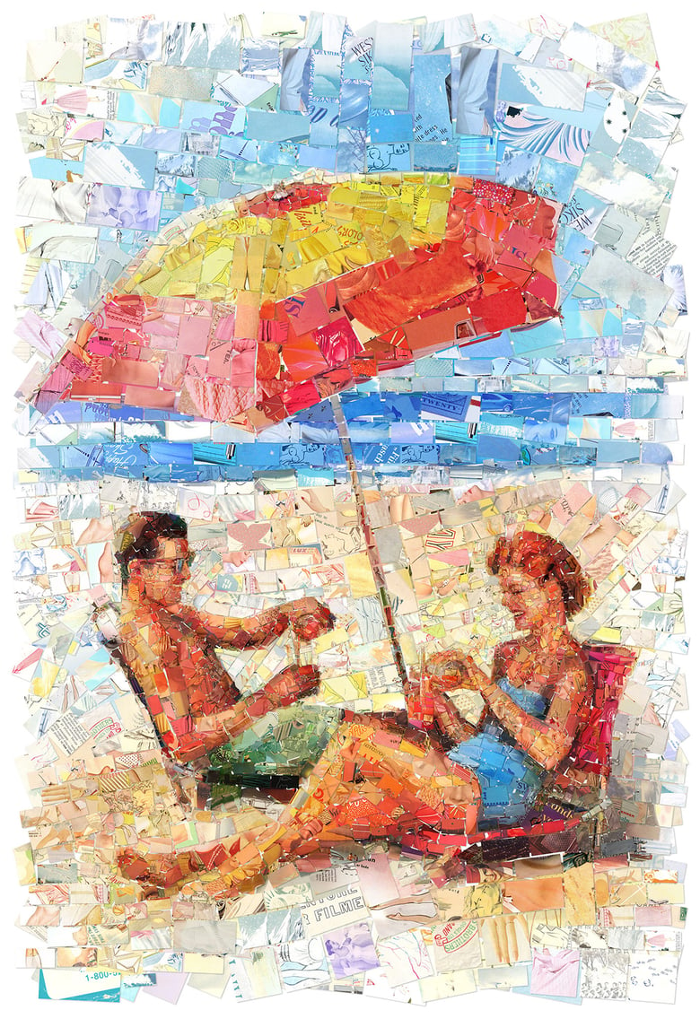 Image of ENDLESS SUMMER "Umbrella" (Limited edition digital mosaic on canvas)